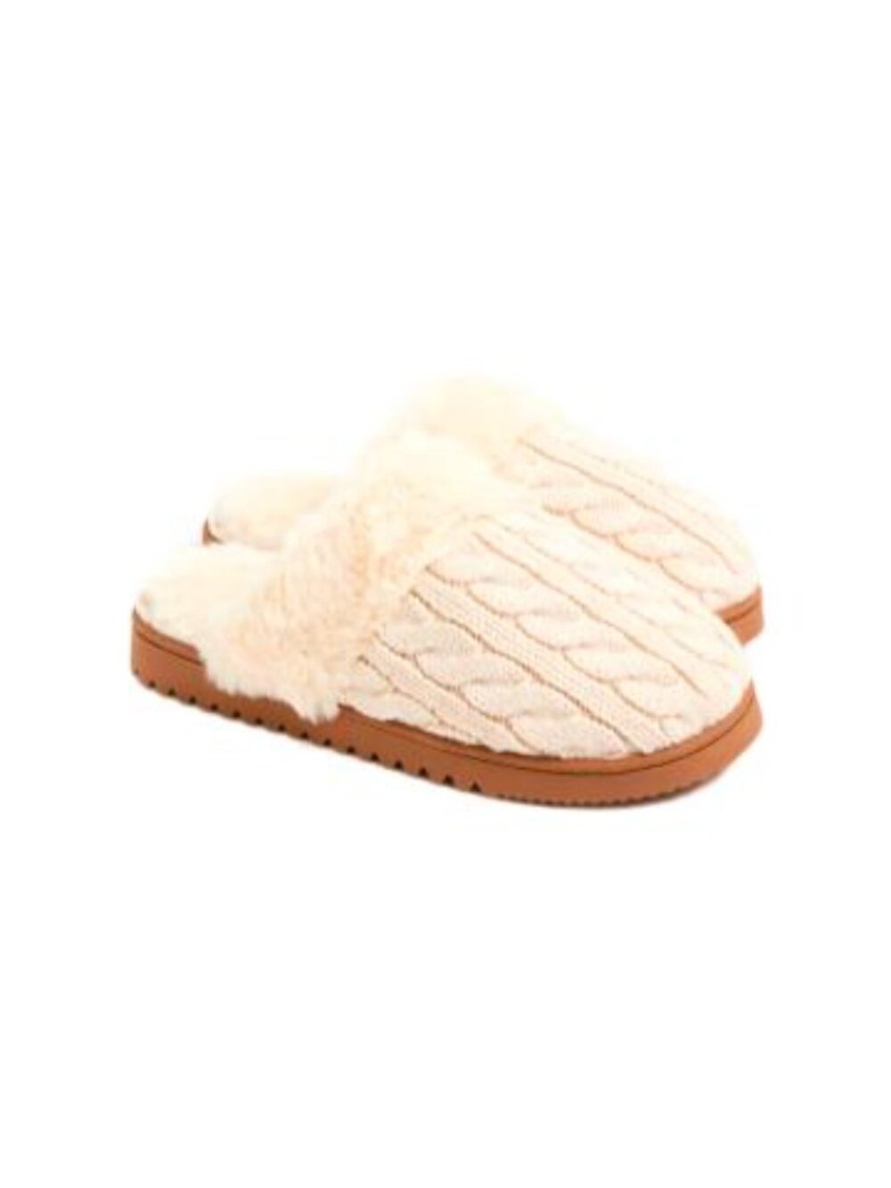 J.Crew Cableknit Scuff Slippers
